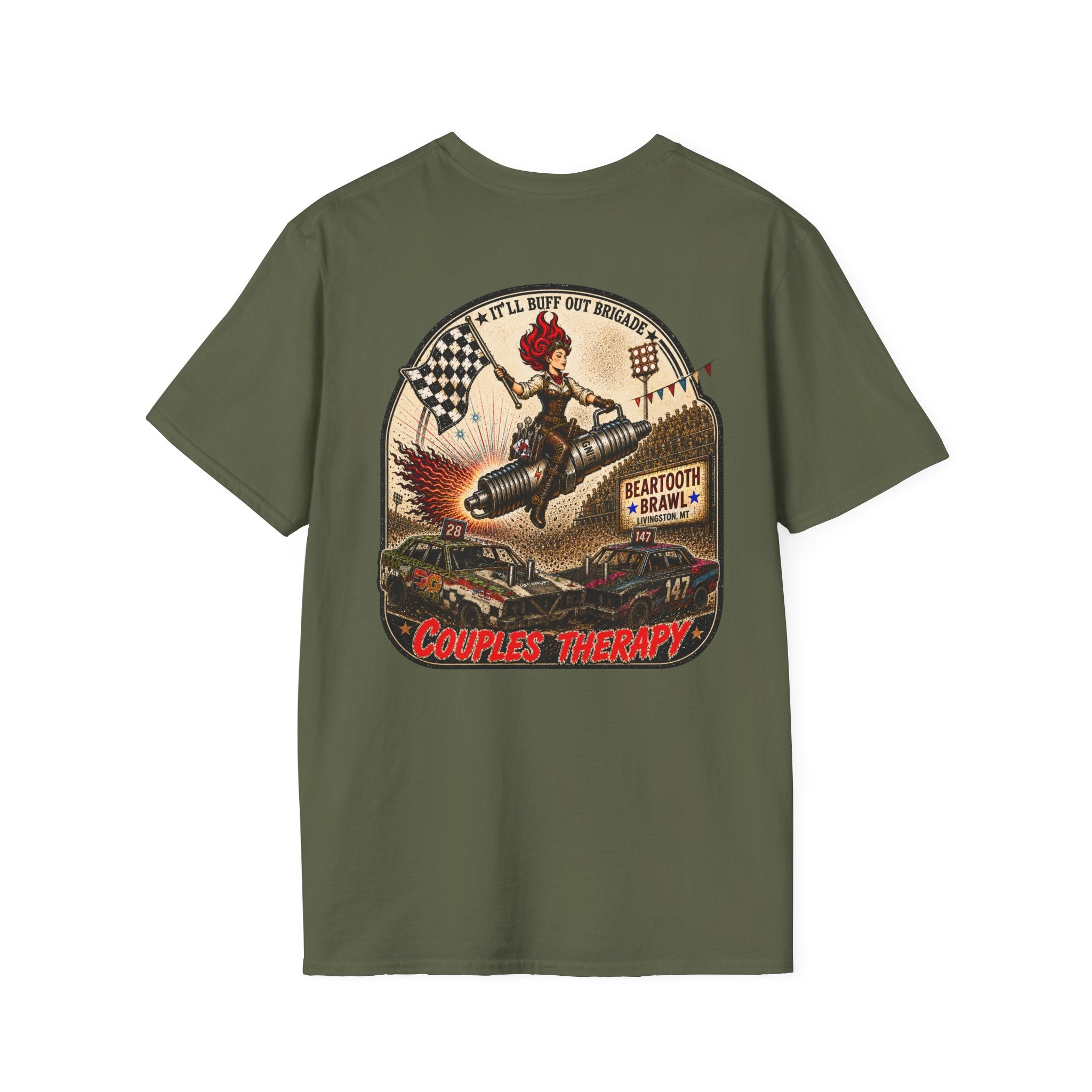 "Go Fast Don't Die" Derby Graphic T