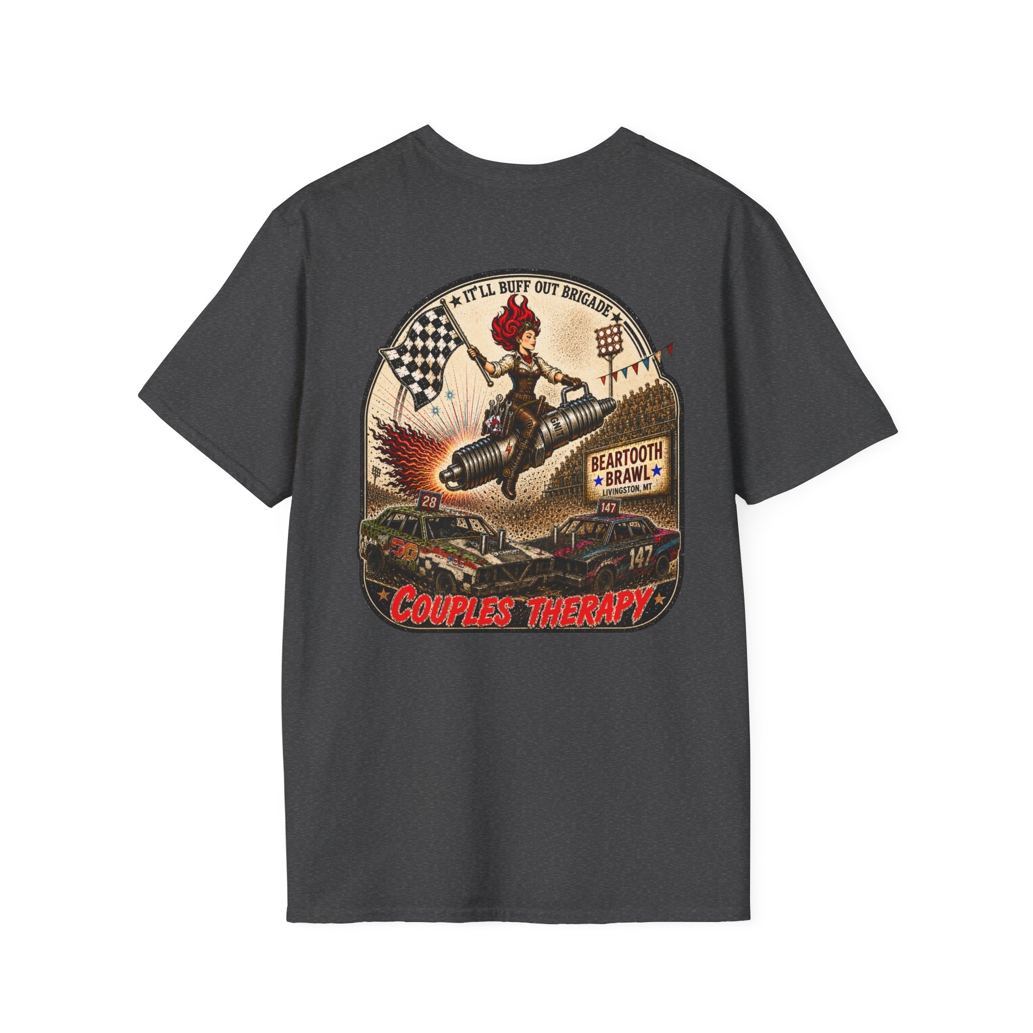 "Go Fast Don't Die" Derby Graphic T