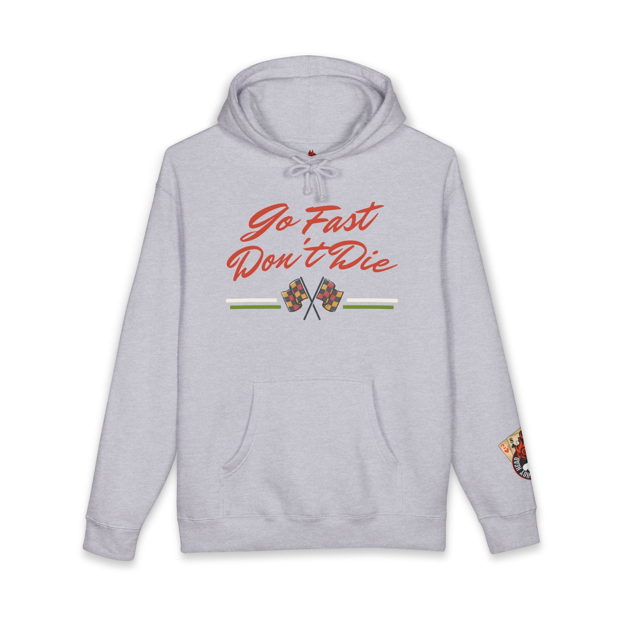 Hot Head Red Vintage "Go Fast Don't Die" Hoodie