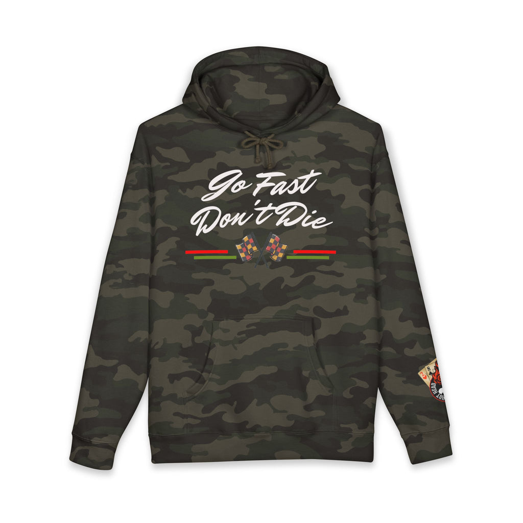 Hot Head Red Vintage "Go Fast Don't Die" Hoodie