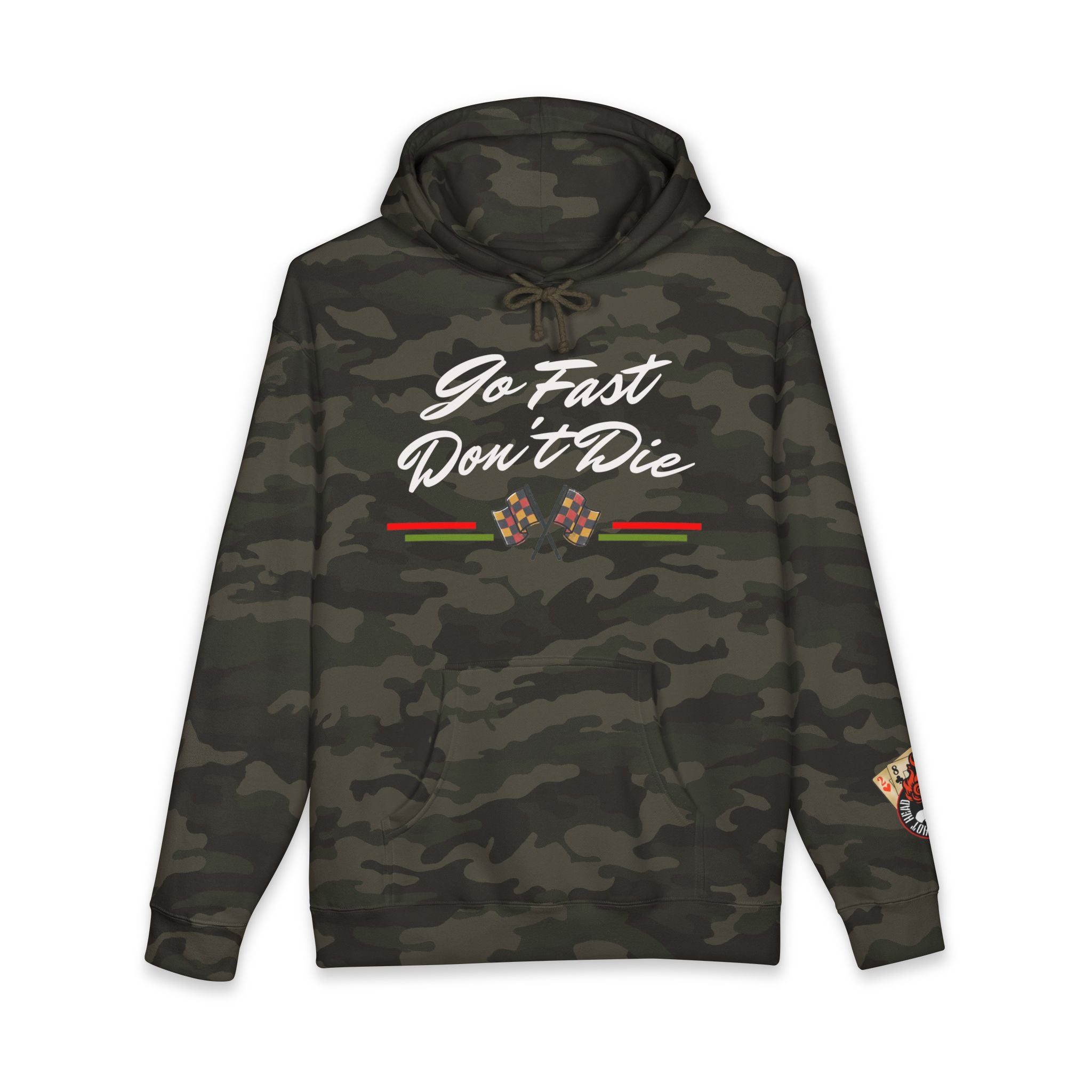 Hot Head Red Vintage "Go Fast Don't Die" Hoodie
