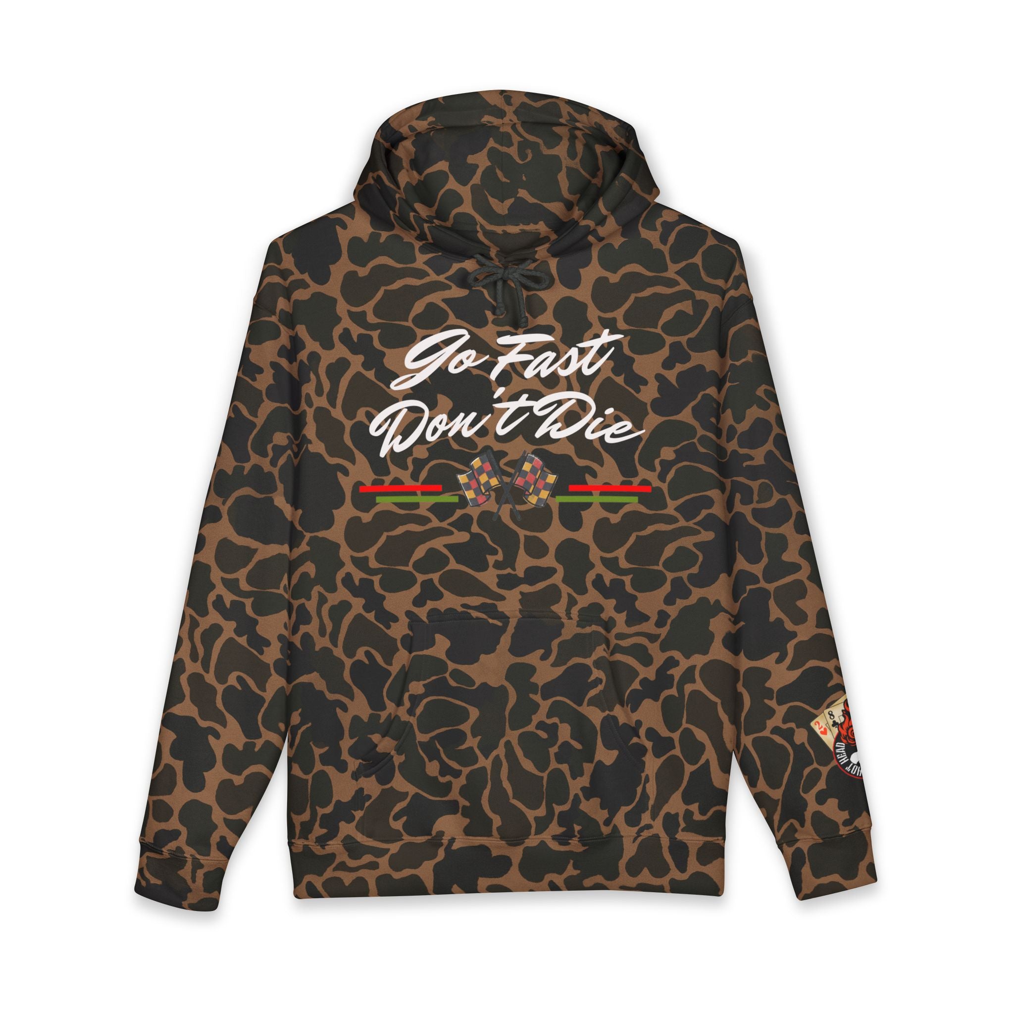 Hot Head Red Vintage "Go Fast Don't Die" Hoodie