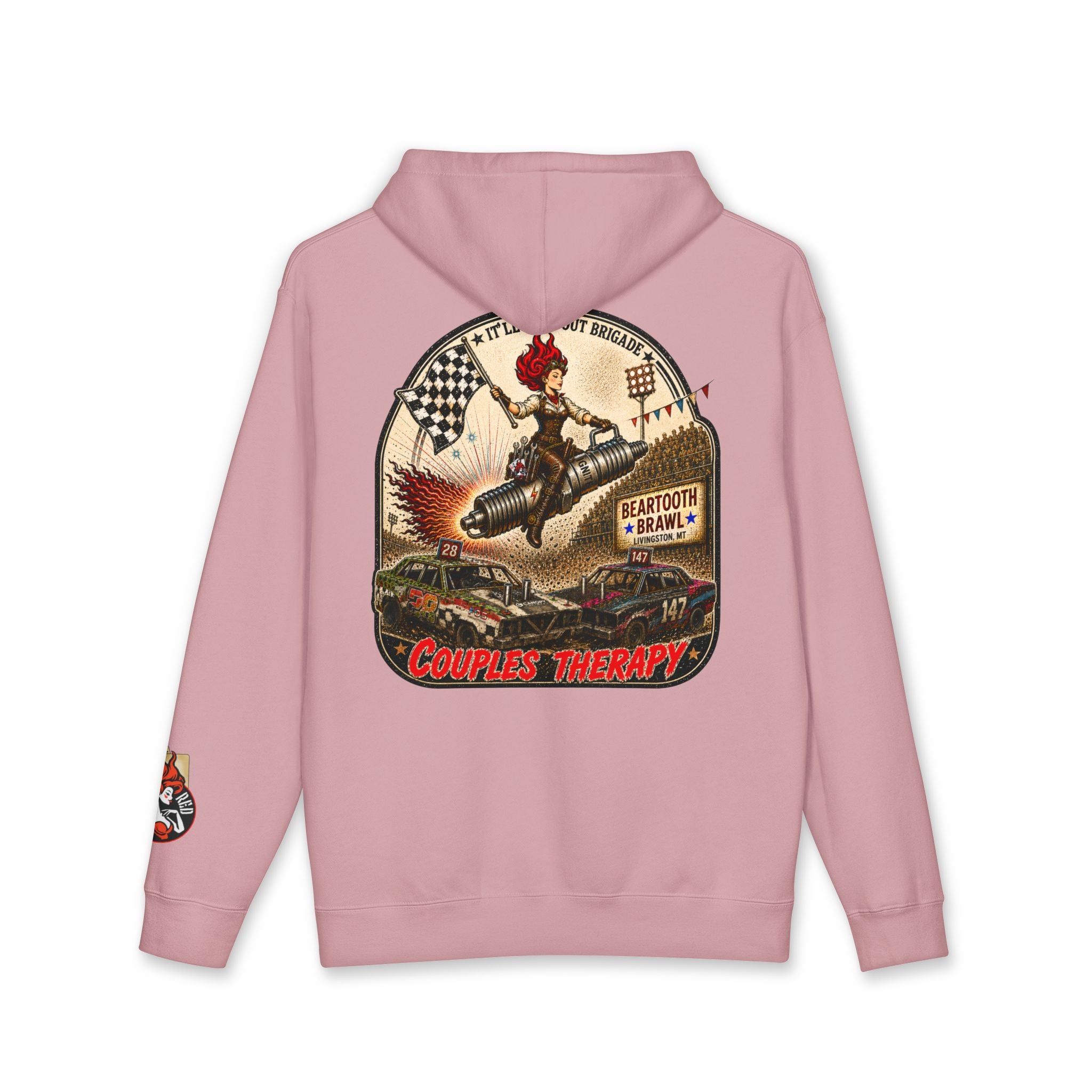 Hot Head Red Vintage "Go Fast Don't Die" Hoodie