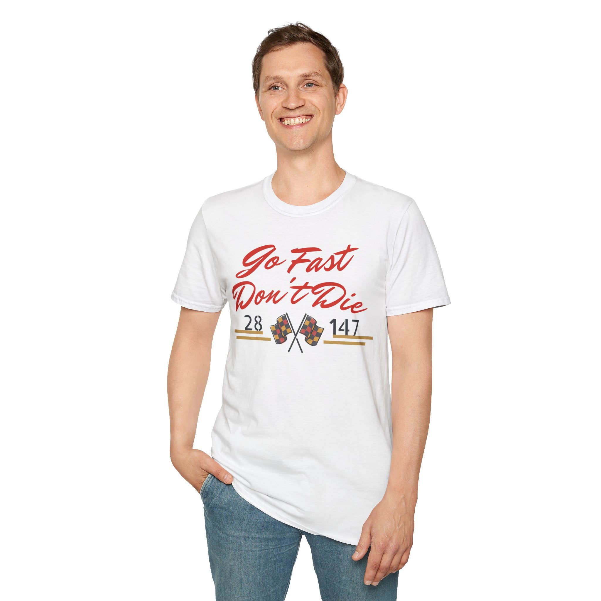 "Go Fast Don't Die" Derby Graphic T