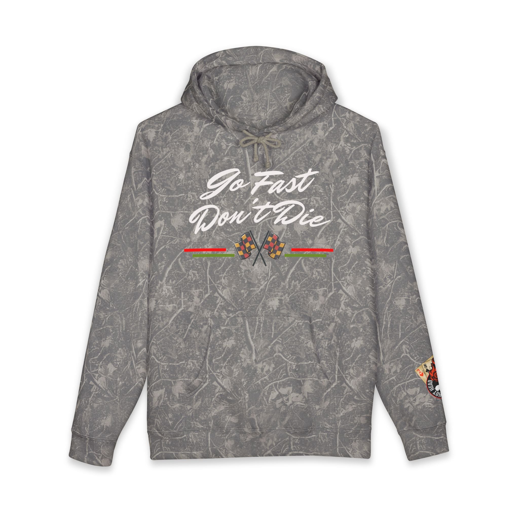 Hot Head Red Vintage "Go Fast Don't Die" Hoodie