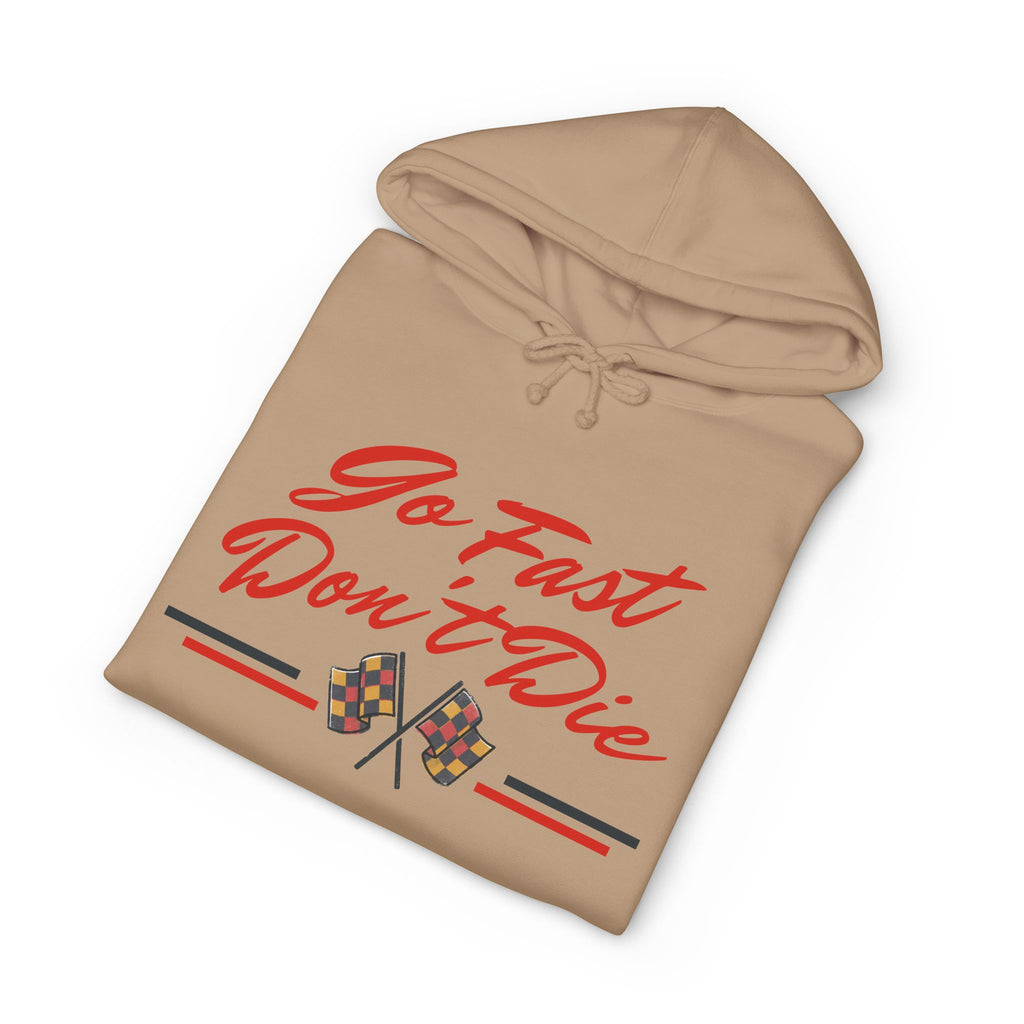 Hot Head Red Vintage "Go Fast Don't Die" Hoodie