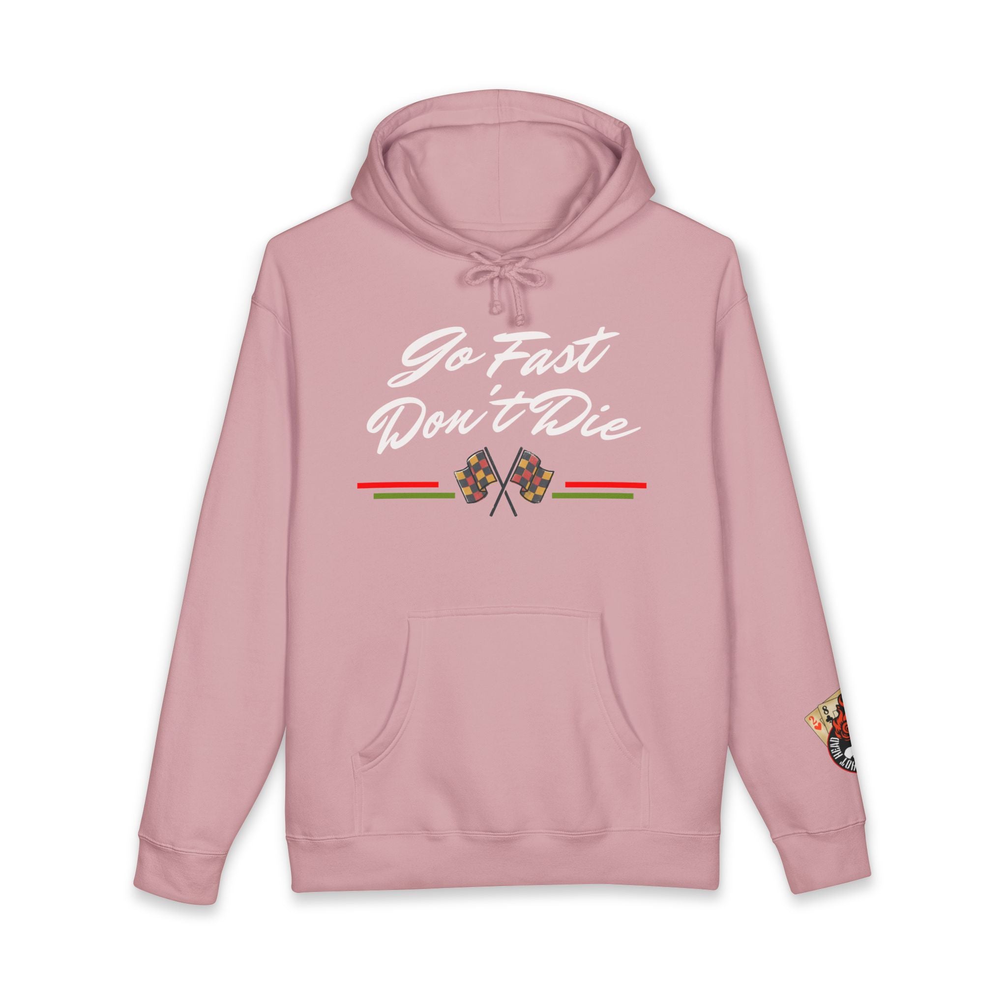 Hot Head Red Vintage "Go Fast Don't Die" Hoodie