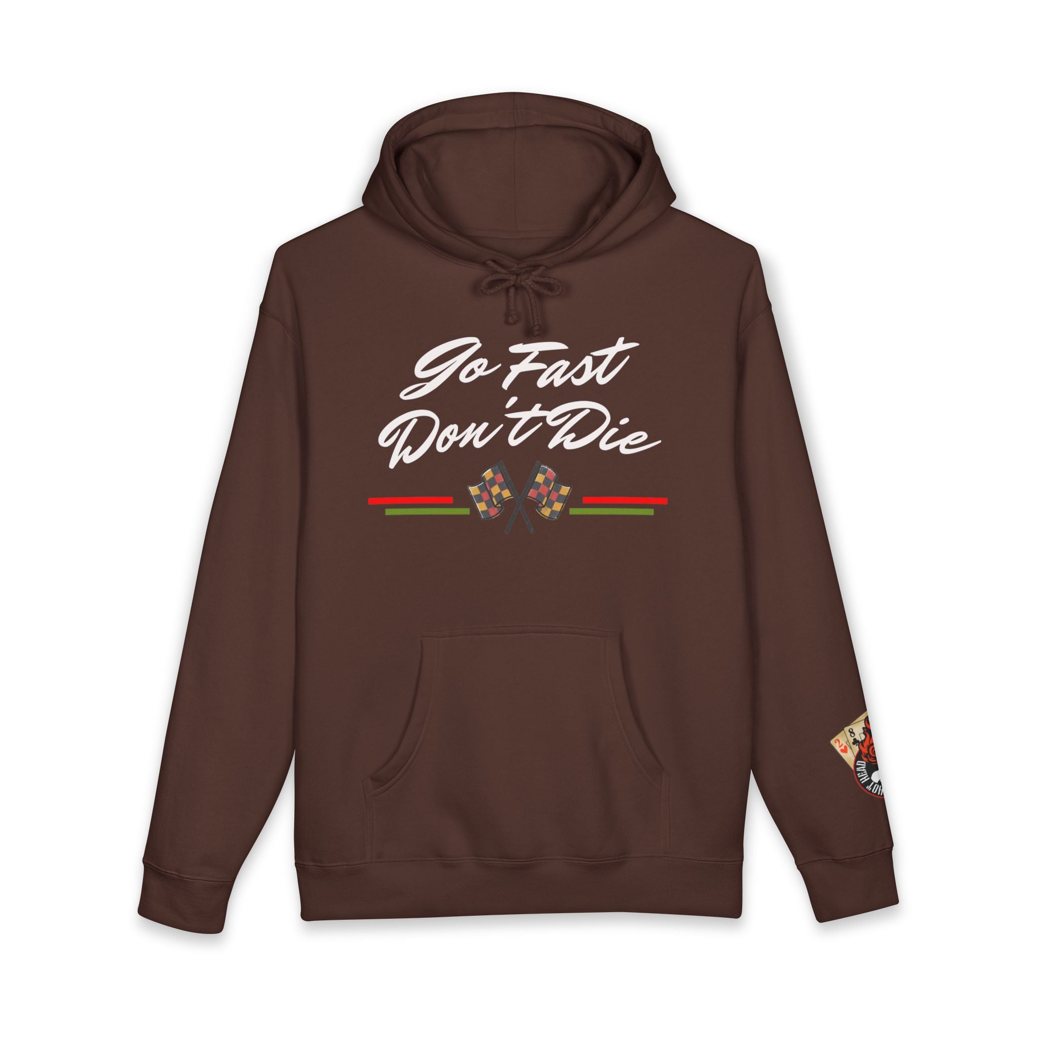 Hot Head Red Vintage "Go Fast Don't Die" Hoodie