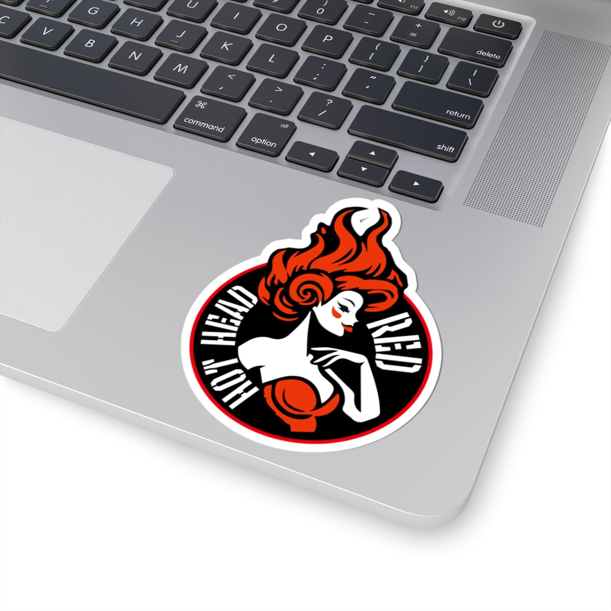 Hot Head Red Kiss-Cut Sticker