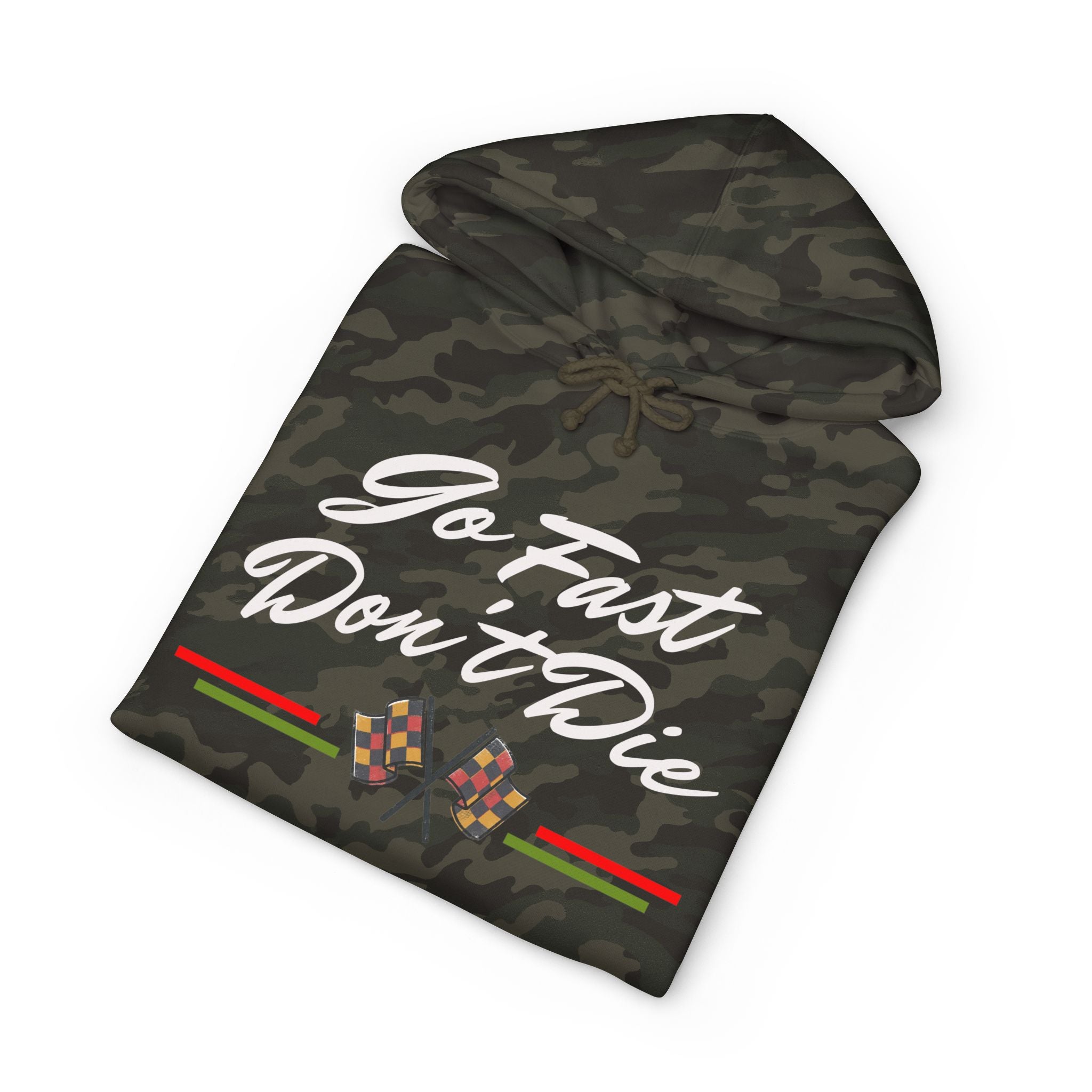 Hot Head Red Vintage "Go Fast Don't Die" Hoodie