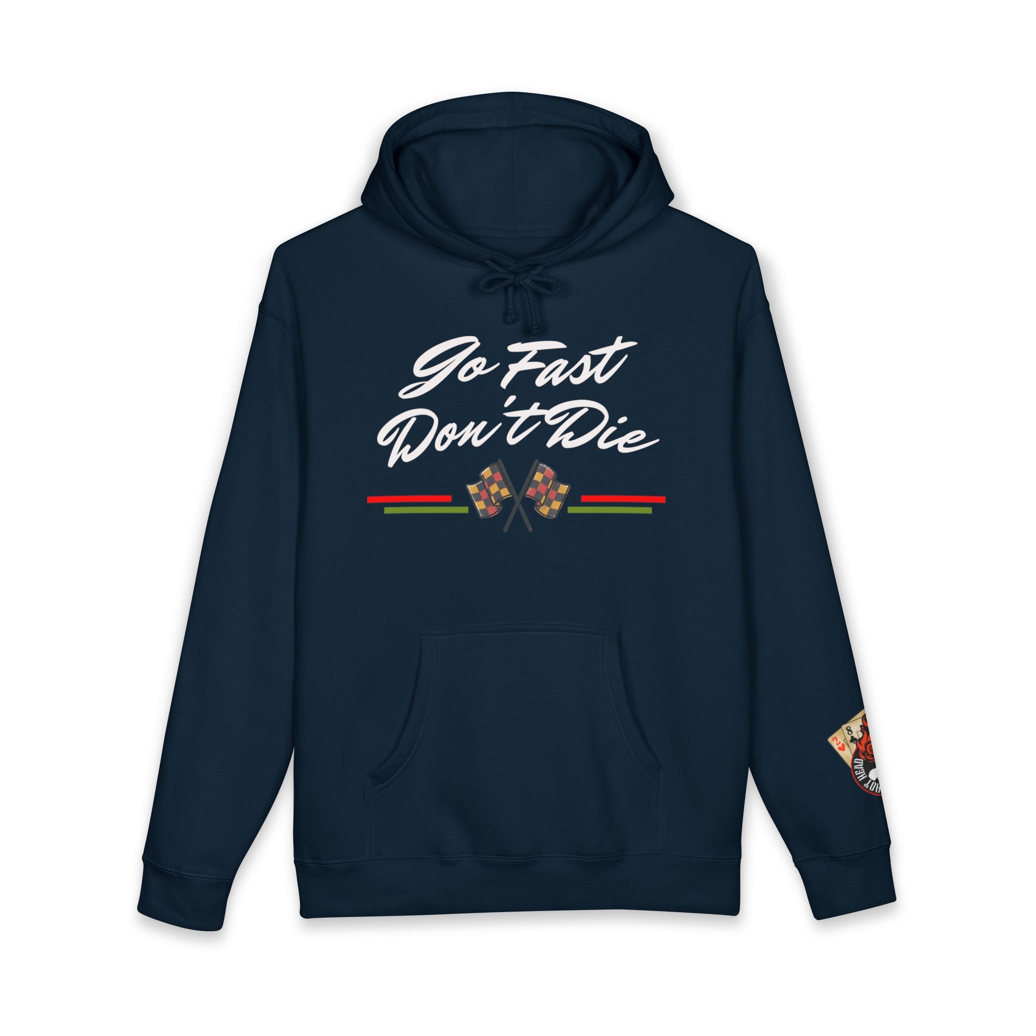 Hot Head Red Vintage "Go Fast Don't Die" Hoodie