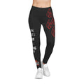 Flaming Edge Women's Leggings — Red Flame Graphic Casual Leggings