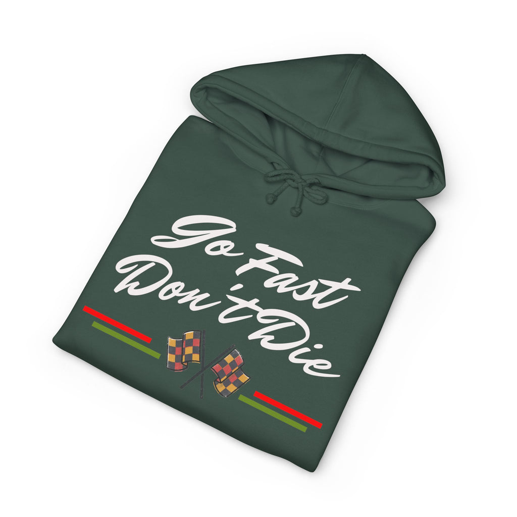 Hot Head Red Vintage "Go Fast Don't Die" Hoodie