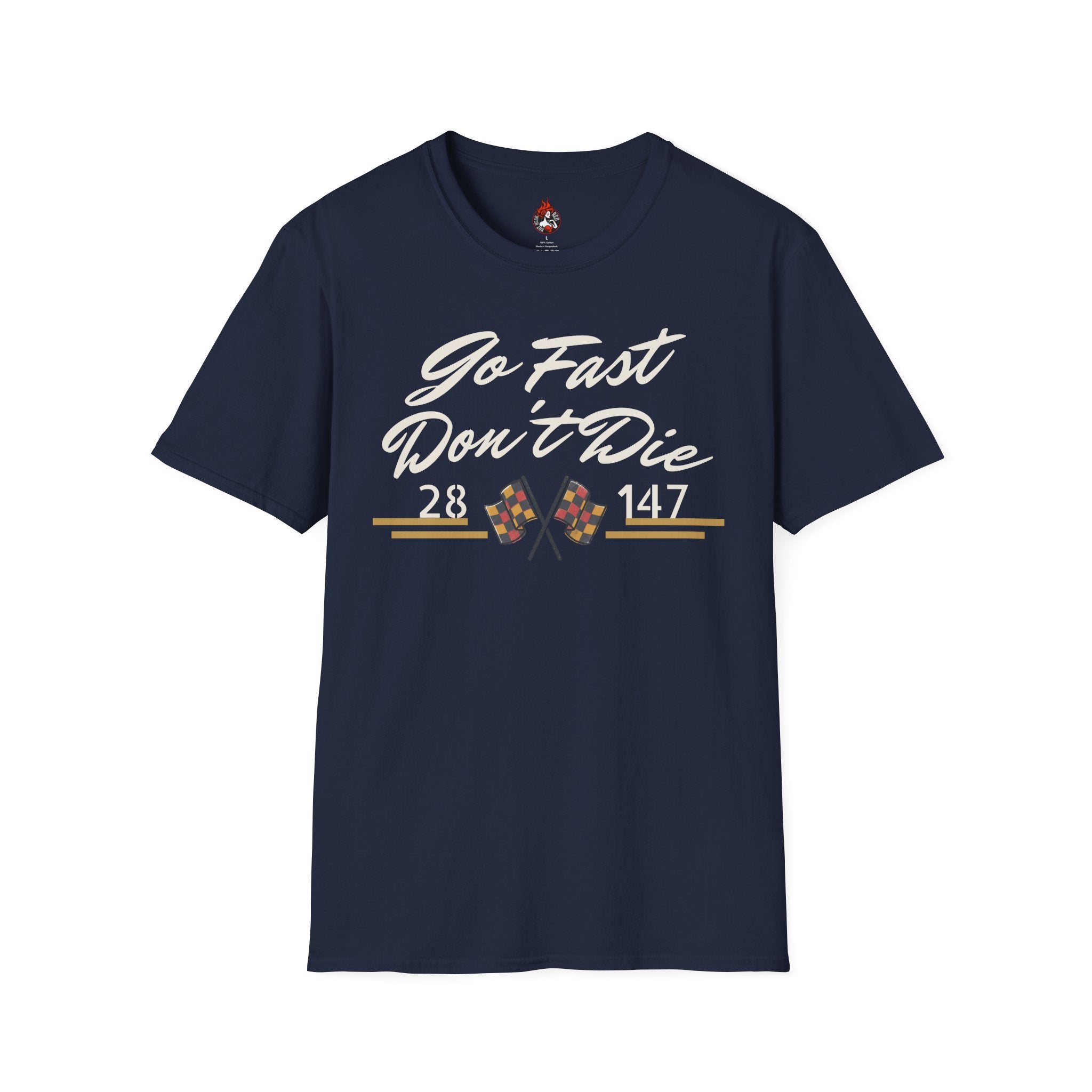 "Go Fast Don't Die" Derby Graphic T