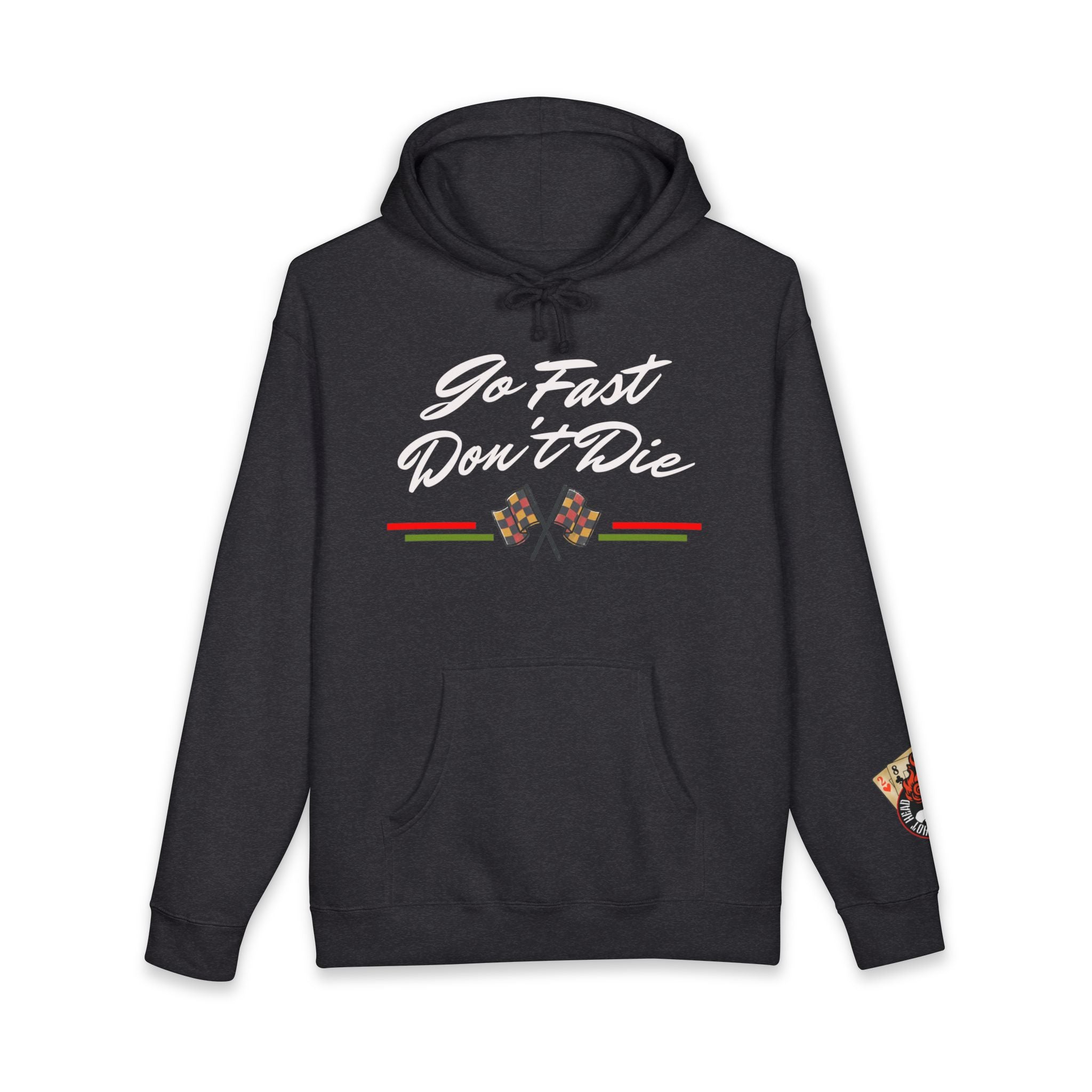 Hot Head Red Vintage "Go Fast Don't Die" Hoodie