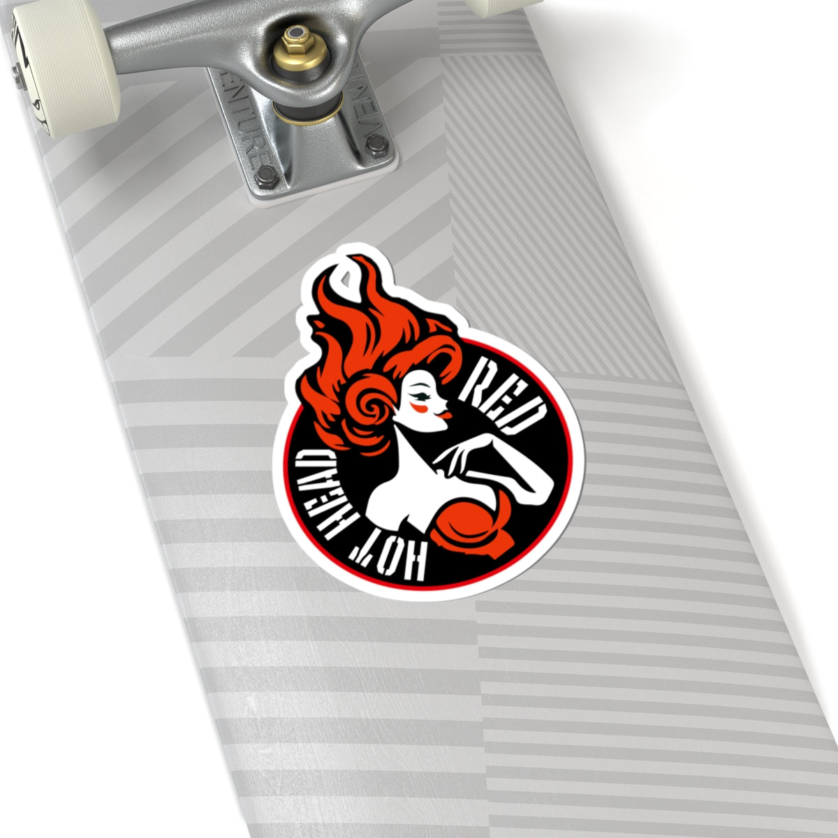 Hot Head Red Kiss-Cut Sticker