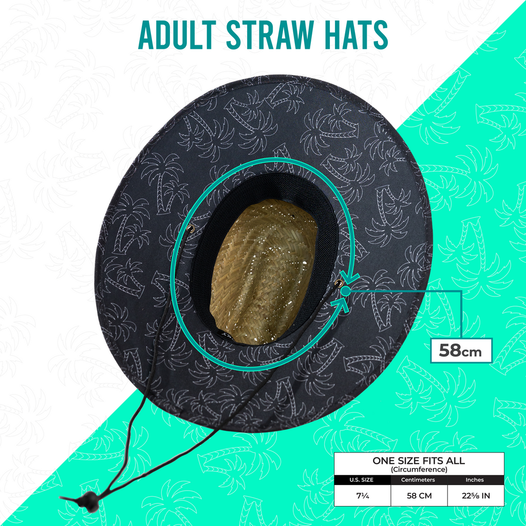 Patriot American Flag Beach Lifeguard Straw Hat
